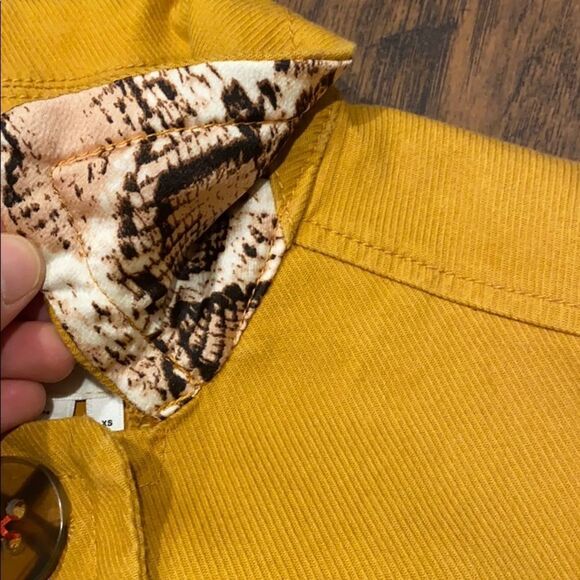 A by Anthropologie Flounced sleeves cropped Jacket size XS EUC - Picture 7 of 13